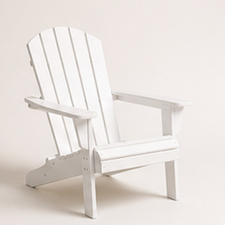 Modern HDPE Adirondack Chair - Solid Resin Muskoka Style