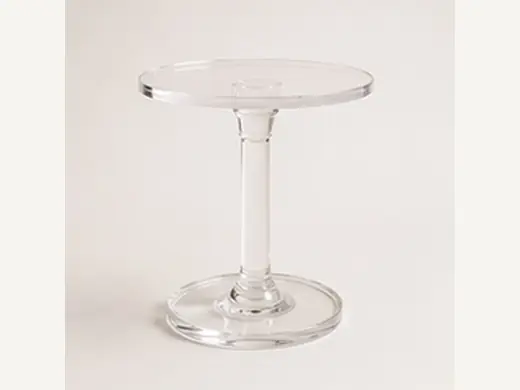 Wholesale High-Quality Round Acrylic Side Table - Transparent
