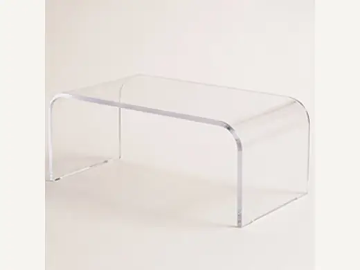 Wholesale High-Quality Round Acrylic Side Table - Clear Finish