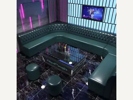 Custom Solid Wood Disco Sofa for Nightclub Lounge