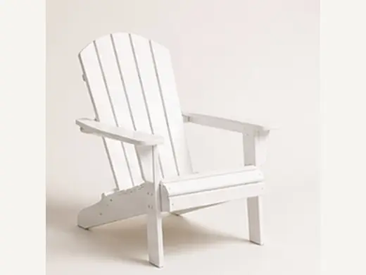 Modern HDPE Adirondack Chair - Solid Resin Muskoka Style