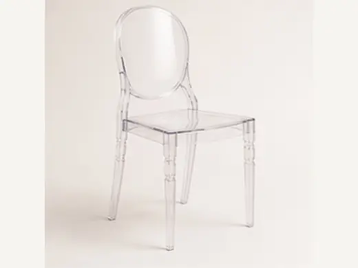 Luxury Clear Acrylic Armless Dining Chairs for Events