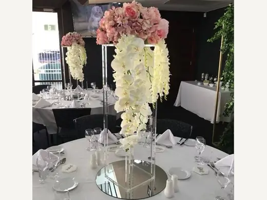 Transparent acrylic 100cm high flower stand wedding table party and wedding decoration center