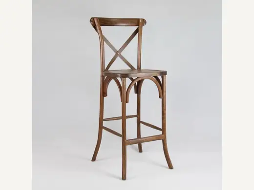 Hot selling and cheap activities, rental furniture, small taverns, high legged cross back bar stools