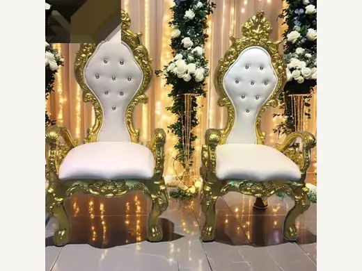 Royal high-back recliner, perfect for bride and groom's luxurious wedding sofa, perfect for decorating living room or apartment