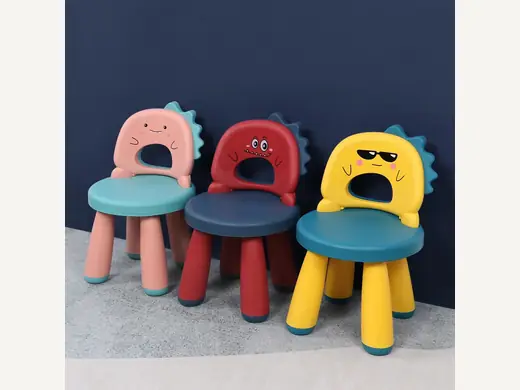 Modernly designed detachable plastic chairs for infants and children, suitable for hospitals and kindergartens, offer a cost-effective and space-saving solution for children's furniture