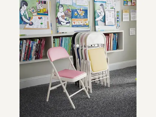 High-quality outdoor preschool white portable plastic folding chairs for children's parties