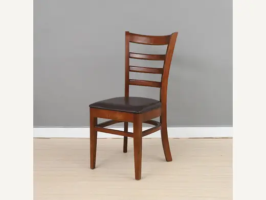 Dining leather upholstered modern cafe furniture coffee wood dining table and chairs