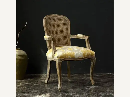 Mid-century retro dining chair with wooden frame