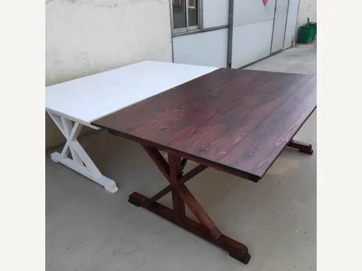 Banquet catering furniture, party activities, wooden garden, outdoor folding wooden wedding banquet table