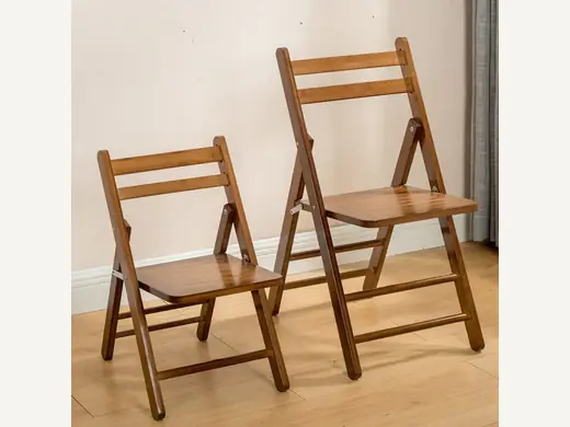 Wholesale Beach Wedding Event Party Wimbledon Brown Wooden Resin Folding Chair Decoration