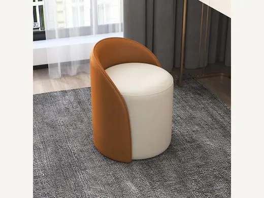 Luxury European style oil wax leather living room chair set with 360 degree rotation space saving hotel and bedroom furniture