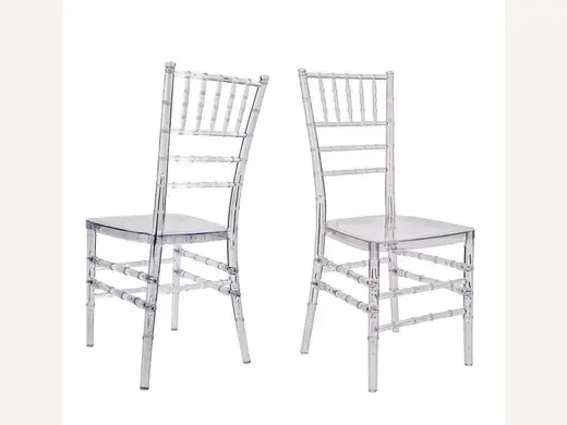 Hot selling Stackable Transparent Resin Acrylic Wedding Event Chiavari Chair