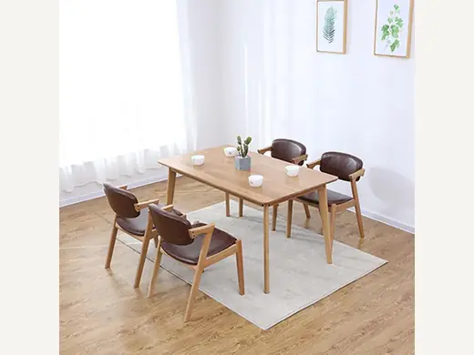 Chinese modern coffee table furniture solid wood dining chair at low price