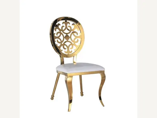 Nordic high back gold stainless steel leg king seat, used for wedding king party hotels