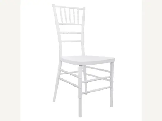White Stackable PP Bamboo Restaurant Catering Plastic Wedding Hotel Chair