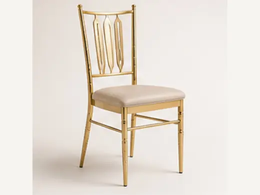 Gold Stainless Steel Wedding Chairs Wholesale Event Dining Chairs
