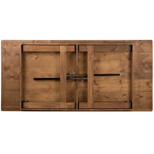 Antique Rustic Folding Farm Table image 2