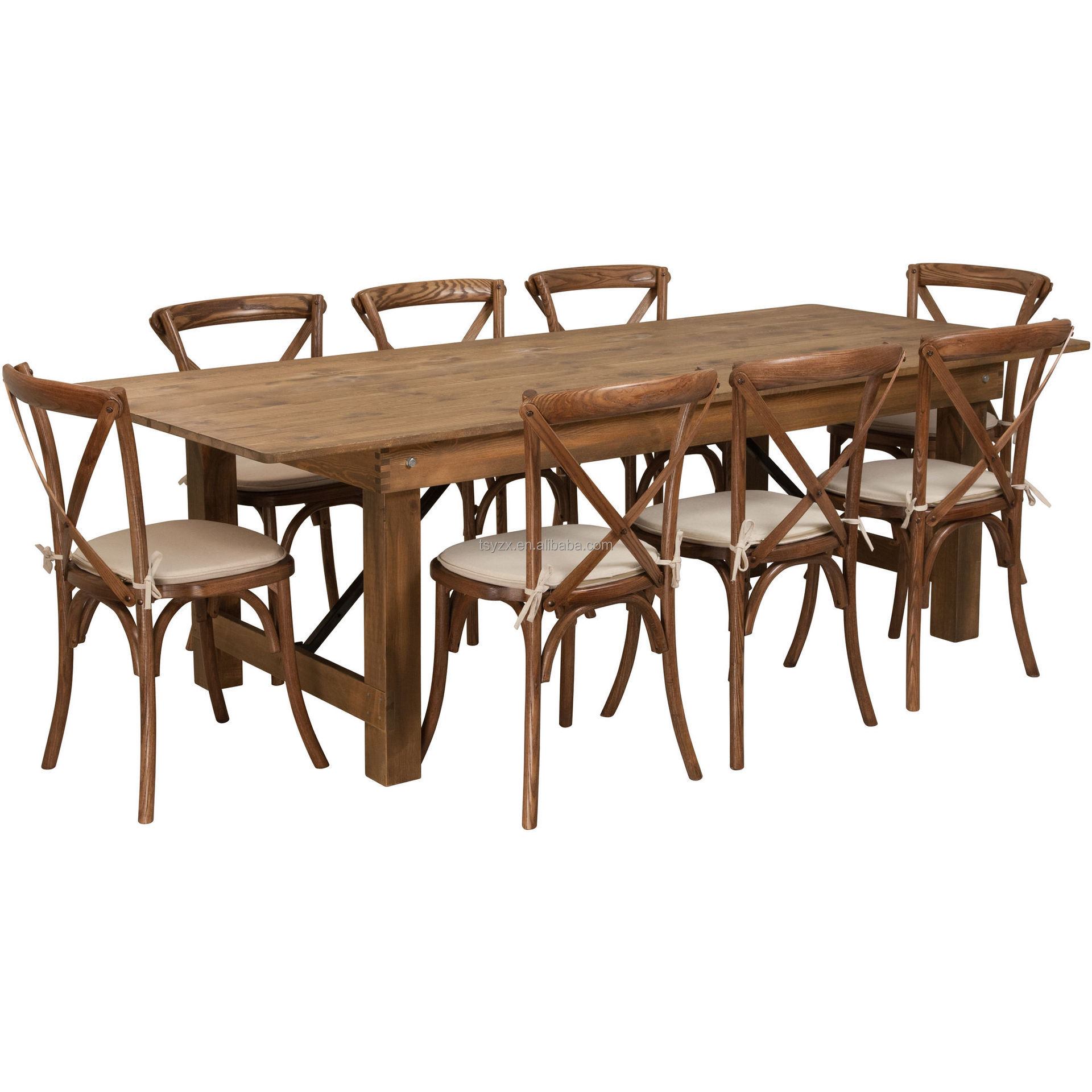 Antique Rustic Folding Farm Table image 3