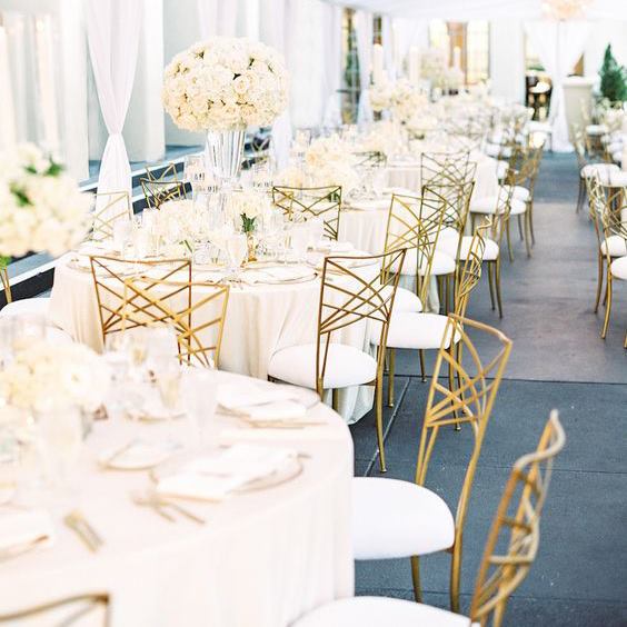 Gold Chiavari Chairs for Events - Hot Sale Wedding Rentals