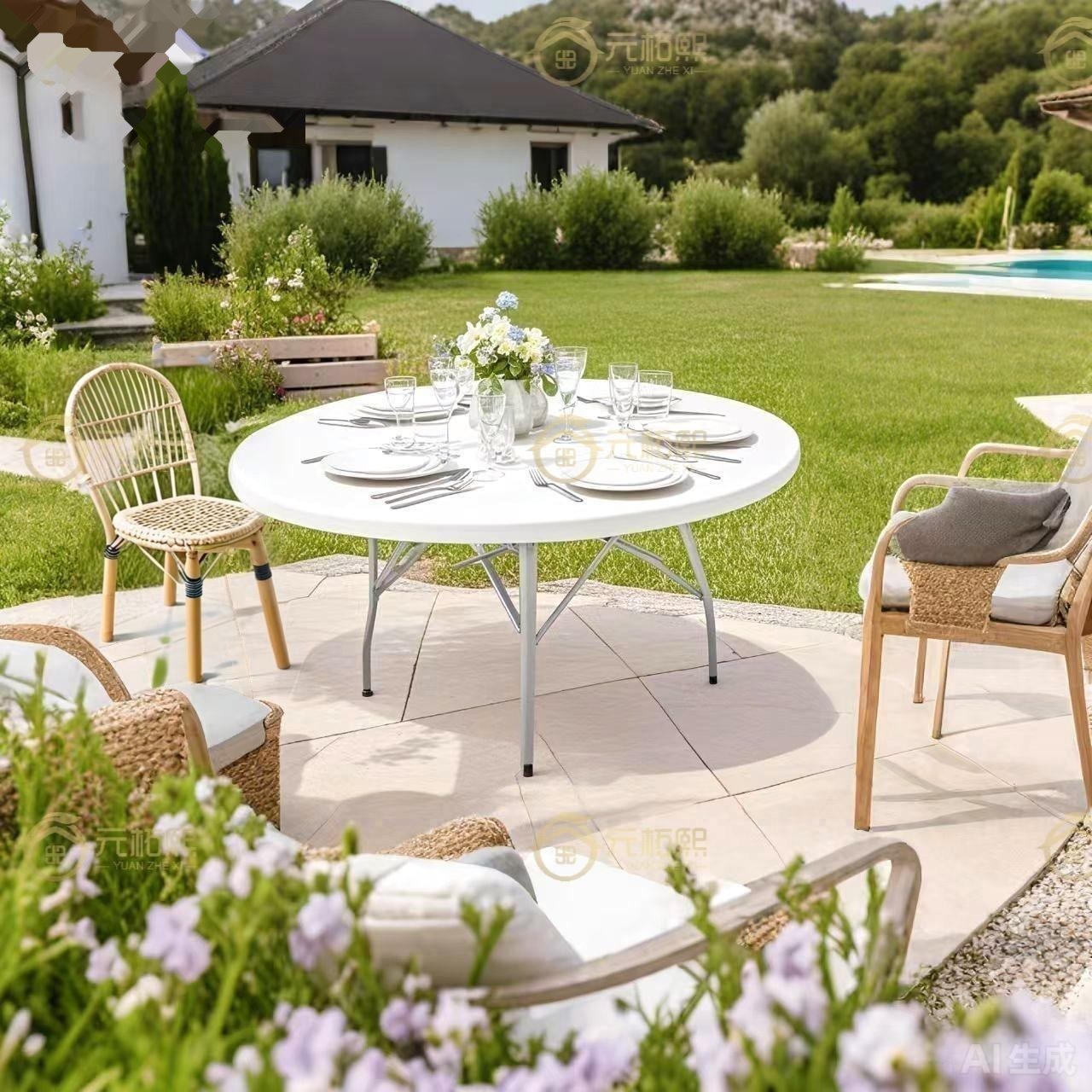 HDPE Plastic Folding Table