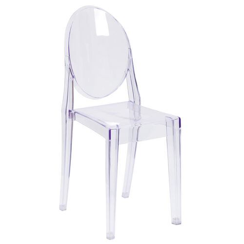 Stylish PC Ghost Chair - Modern & Transparent Design image 3