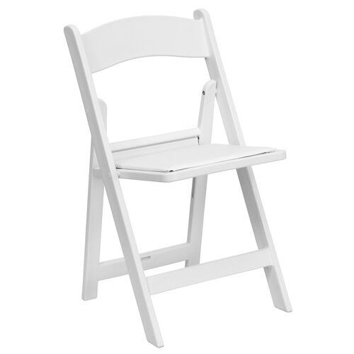 White PP Resin Folding Chair - Durable & Stylish Seating Option image 3