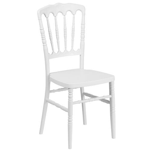 White PP Resin Napoleon Chair