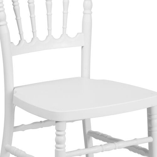 White PP Resin Napoleon Chair image 2