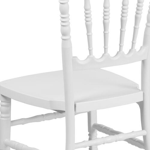 White PP Resin Napoleon Chair image 3