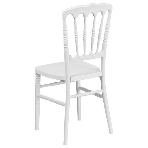 White PP Resin Napoleon Chair image 4