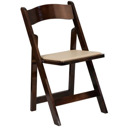 Stylish Wood Folding Chair - Space-Saving & Durable Design image 5