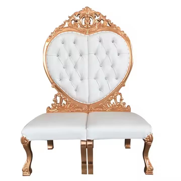 Royal Heart-Shaped Double King Chair – Elegant Seating Delight image 5