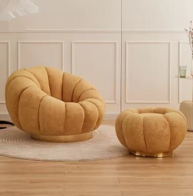 Cozy Modern Pumpkin Design Armchair for Stylish Living Spaces image 3