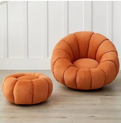 Cozy Modern Pumpkin Design Armchair for Stylish Living Spaces image 4