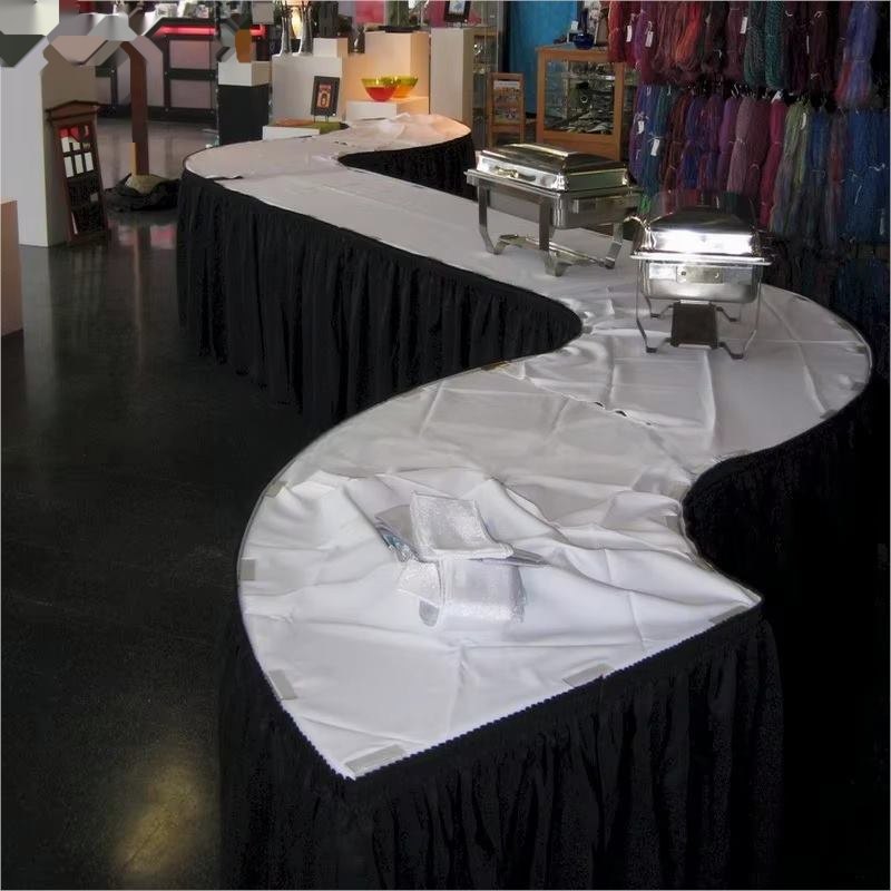 Wholesale S Shape Half Moon Folding Wedding Banquet Table