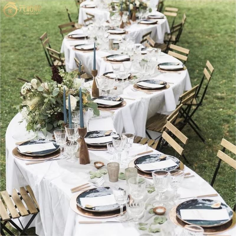 Wholesale S Shape Half Moon Folding Wedding Banquet Table image 2