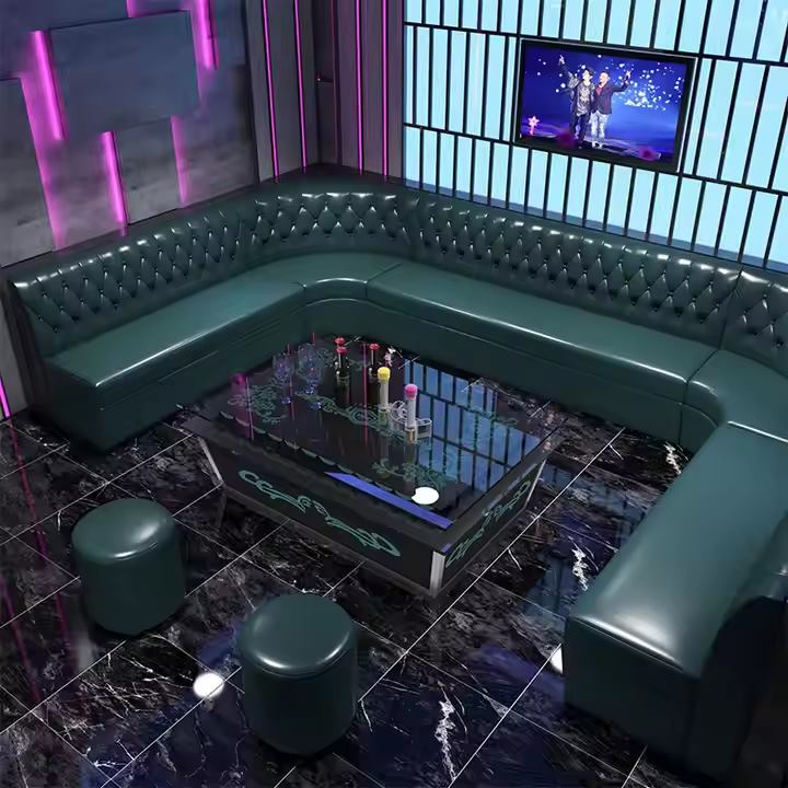 Custom Solid Wood Disco Sofa for Nightclub Lounge