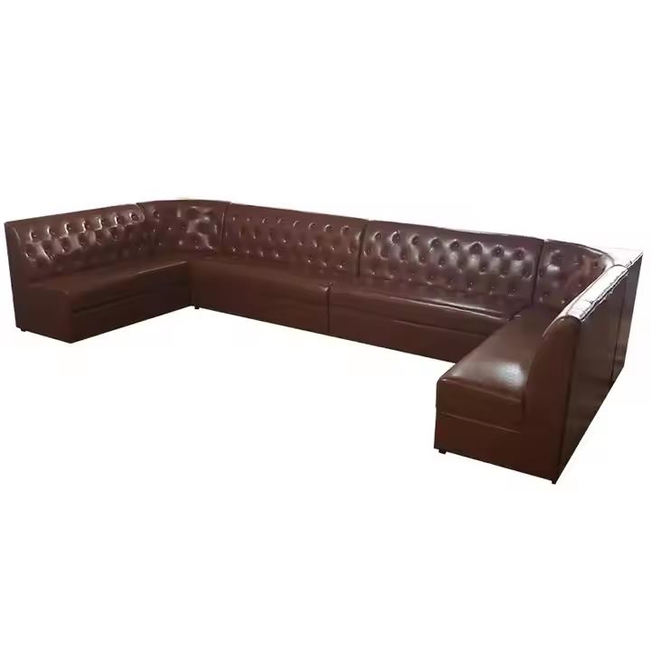 Custom Solid Wood Disco Sofa for Nightclub Lounge image 4