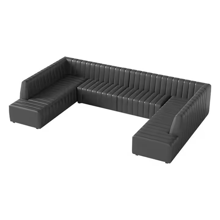 Custom Solid Wood Disco Sofa for Nightclub Lounge image 5