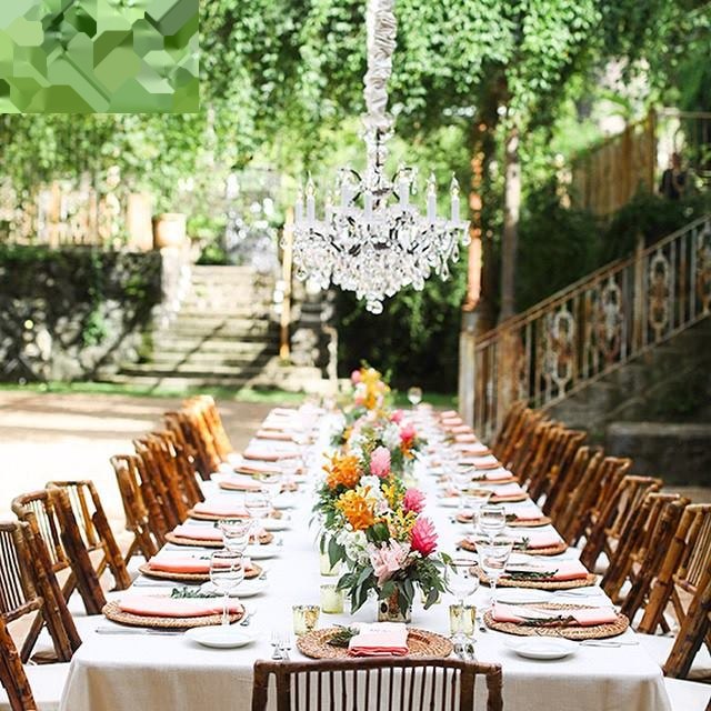 New Process Folding Chair Natural Bamboo for Outdoor Dining Events Countryside image 4