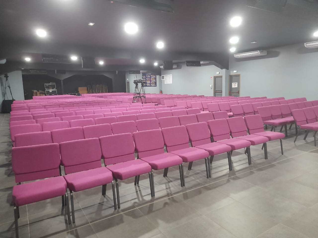 Wholesale Modern Cheap Stacking Church Chairs Interlocking Theater Chair for Sale image 4