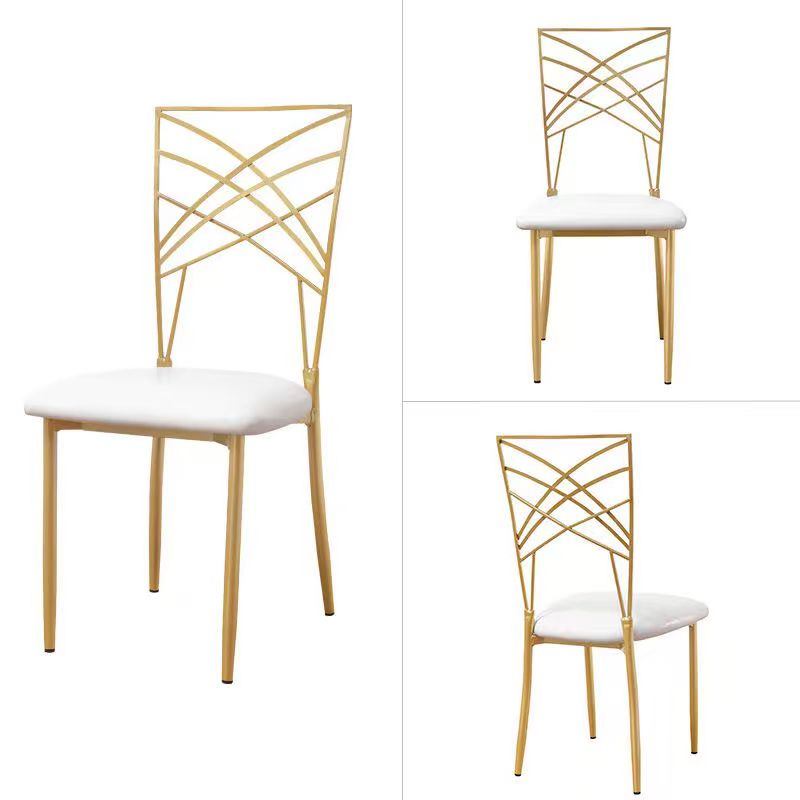 Factory Wholesale Custom Gold Golden Metal Chameleon Cross Back Event Wedding Chair image 4