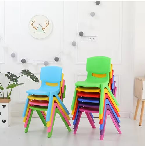 Waterproof outdoor wedding chairs, cartoon children's plastic children's dining room furniture, kindergarten living room, kitchen, bedroom image 3