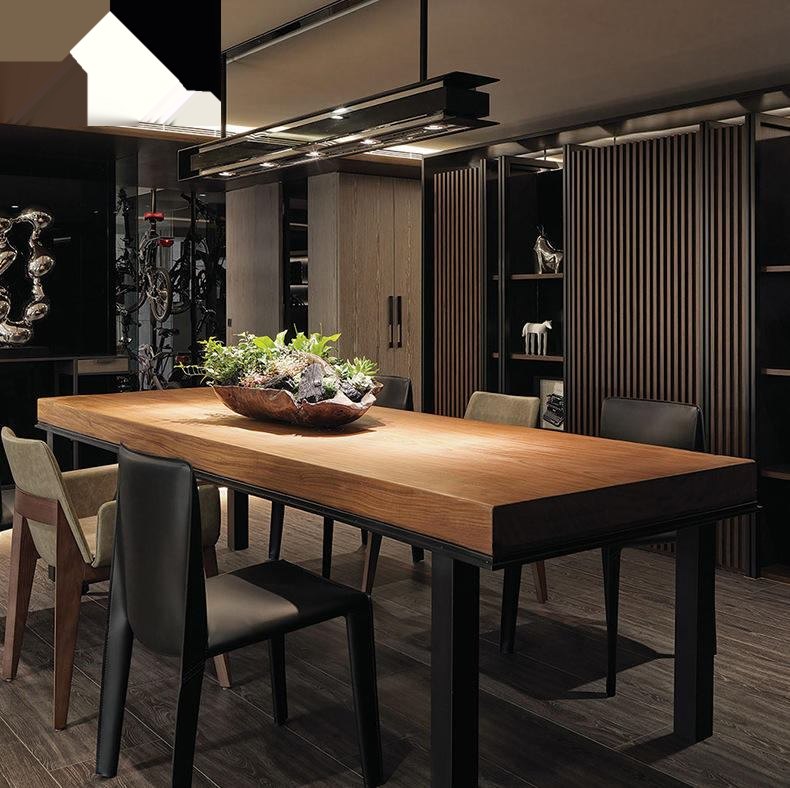 Vintage furniture, antique design, walnut dining table, kitchen dining table