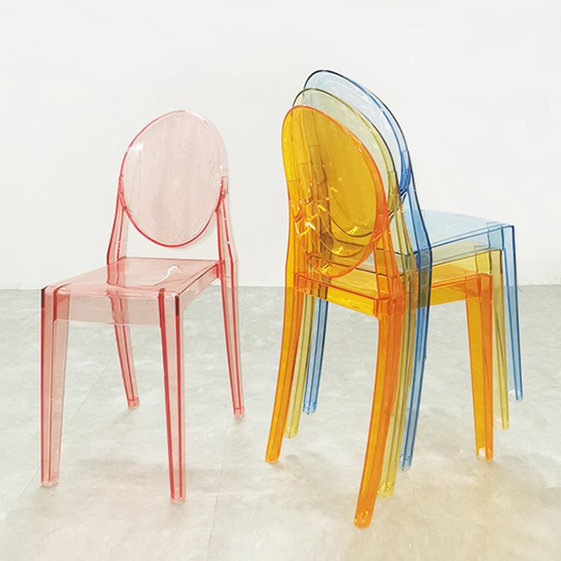 Golden Wedding Event Transparent Computer Ghost Chair Party Hotel Catering Stackable Acrylic Banquet Transparent Plastic Dressing Table Chair