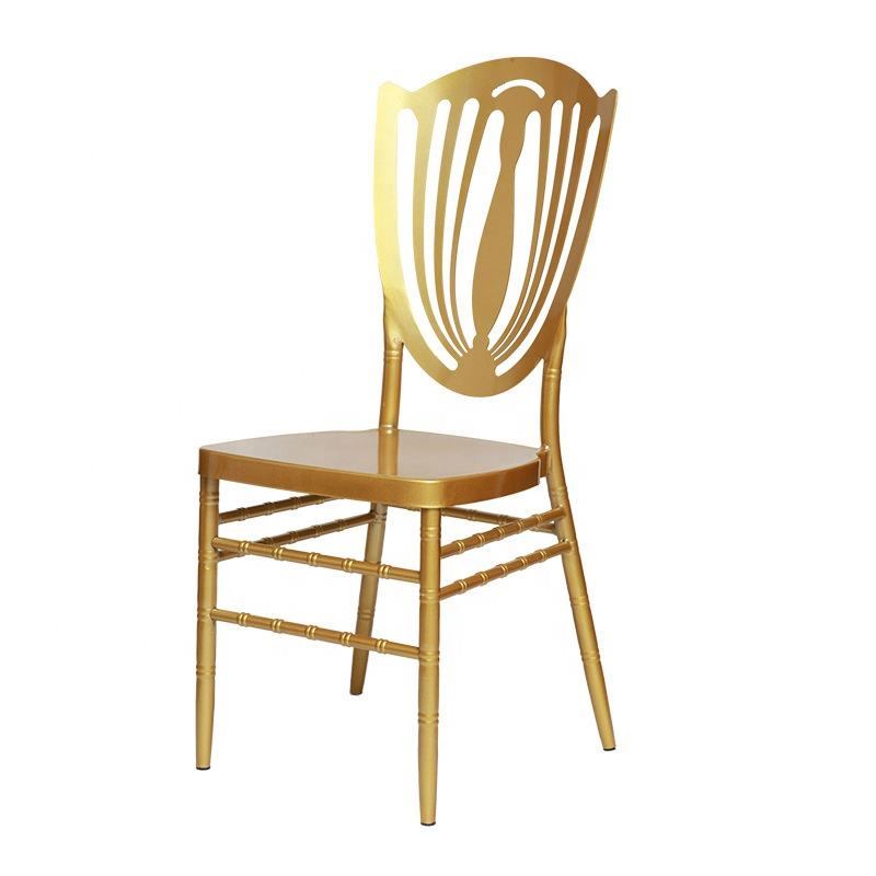 Nordic Banquet Gold Metal Hotel Restaurant Chair Event Wedding Chair Metal Phoenix Chair image 2