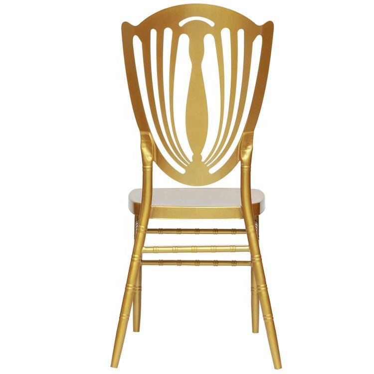 Nordic Banquet Gold Metal Hotel Restaurant Chair Event Wedding Chair Metal Phoenix Chair image 3