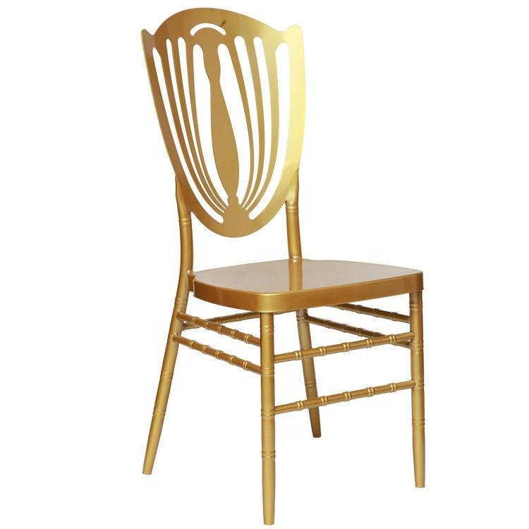 Nordic Banquet Gold Metal Hotel Restaurant Chair Event Wedding Chair Metal Phoenix Chair image 4
