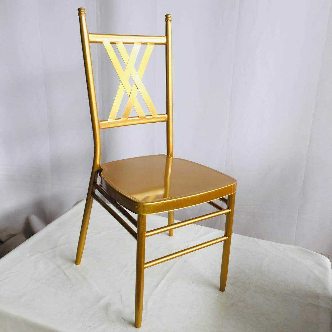 Luxury Latest Design Golden Wedding Event Chiavari Tiffany Wedding Metal Dining Chair image 2